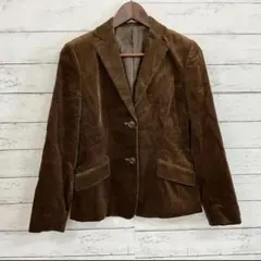 【NEWYORKER】テーラードジャケット 茶 秋冬 高見え 体型カバー 7AR