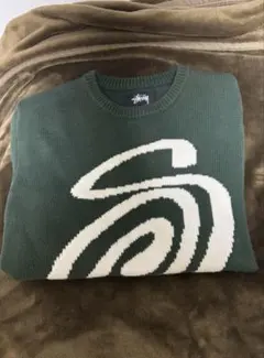 Stussy グリーンニットセーターのサムネイル