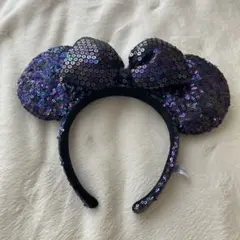 ディズニー：ミニーマウス　カチューシャ　スパンコール