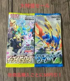 ポケモンカード 未開封 パック 絶版 2パックセット ⑥②