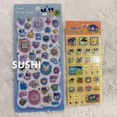 【正規品】プチドロップステッカー　タイルシール　たまごっち2枚セット