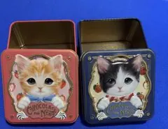 モロゾフ ショコラな猫 空き缶 2종 세트