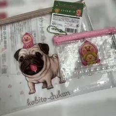 こびとづかん フラットポーチ＆ミニメッシュポーチ 2点セット