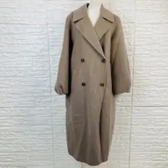 ZARA ザラ ロングコートウール混 ダブル　クリーニング済み