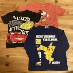 ミッキーマウス カーズ ポケモン Tシャツ 3点セット