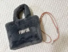 FURFUR ファーバッグ 2WAY グレーのサムネイル