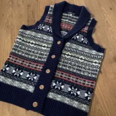 LIMEINC/ライムインク/ニットベスト/カウチン/Мサイズ