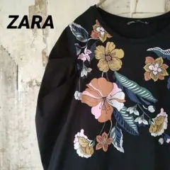 D222160 ZARA MAN 花柄 リネン混 半袖カットソー - メルカリ