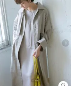 【新品】KBFコットンリネンボリュームコート