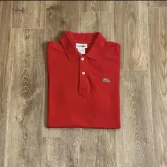 80s CHEMISE LACOSTE フランス製 ポロシャツ 赤 L1212