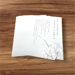 喪中はがき（年賀状じまい文章）私製 10枚入り
