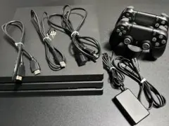 PlayStation 4 pro 本体 コントローラー2個 充電スタンド付き