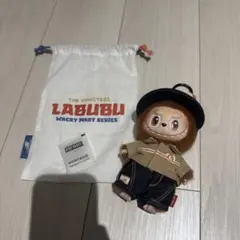 最終値下げ済みWacky Mart ラブブ店員　ぬいぐるみチェーン　ポップマート