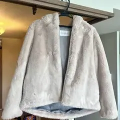 ユナイテッドアローズ　A DAY IN THE LIFE ベージュファーコート