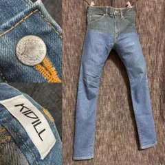 KIDILL 切り替えデザイン　インディゴ　デニム　ジーンズ　ドメスティックのサムネイル