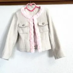 メゾピアノ　ツイードジャケット120