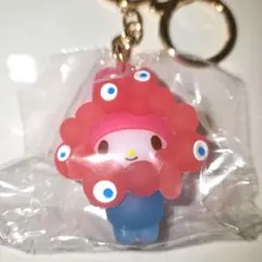 立体マスコット クリアカラー キーホルダー　なりきり　ミャクミャク　マイメロディ