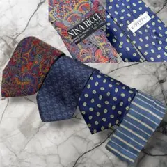 【超得】　ジバンシー　スクエアエンド　ニナリッチ等　ネクタイ　4点セット　まとめ
