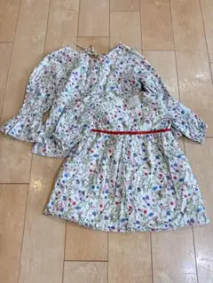 お揃いコーデ　ナチュラルビューティーベーシック　ワンピース　カットソー　親子