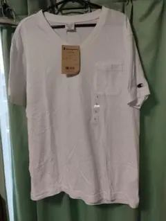 Champion Vネック ポケットTシャツ ホワイト Lのサムネイル
