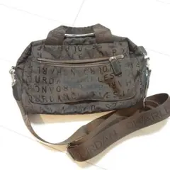 ★美品★CHARLES JOURDAN ロゴショルダーバッグ ブラウンのサムネイル