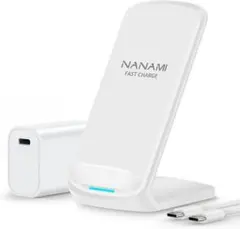 NANAMI ワイヤレス急速充電器（USB-C 20W出力急速充電器充電器セット