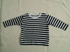 無印良品ベビーストライプ長袖Tシャツ サイズ90
