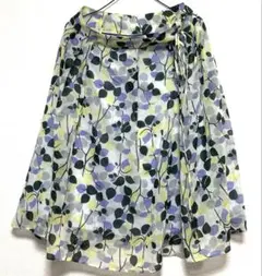 HusHusH スカート ハッシュアッシュ 花柄フレアスカート 膝丈のサムネイル