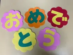壁面「おめでとう」文字のサムネイル