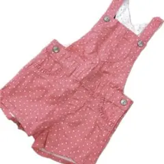 【新品タグ付き】H&M ドットピンクオーバーオール サロペット　80cm ベビー