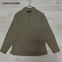 【NANO UNIVERSE】ナノユニバース　オープンカラー　開襟シャツ　XL