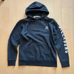 ビラボン BILLABONG パーカー 袖ロゴ デカロゴ チャコールグレー Mのサムネイル