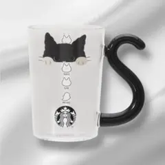 スターバックス ハロウィン2025耐熱グラスマグキャット296ml スタバ 猫
