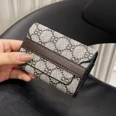 カードケース ミニ財布 財布 ブラウン 上品 財布 美品