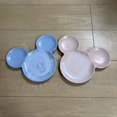ミッキーマウスの皿（陶器）