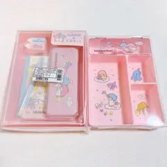 新品未開封　キキララ ふた付きトレイ お道具箱＆文具セット　2点セット