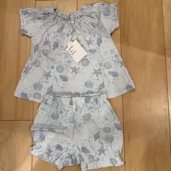 新品未使用　après les cours ベビーパジャマ 水色 80のサムネイル
