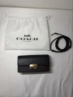 未使用 保管品　COACH CP044 ショルダーバッグ 黒