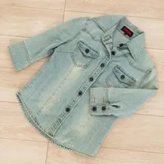 ★ ジージャン　Mサイズ　ジャケット　デニム　ジーンズジャケット　淡いブルー ★