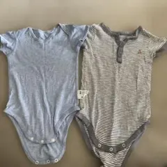男の子　babyGap .UNIQLO ロンパース 2枚組 80.90