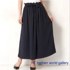 E hyphen world gallery ギャザー ロングスカートのサムネイル