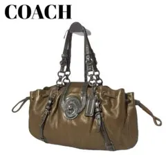 希少✨COACH y2k ターンロック ブラウン レザー ハンドバッグ A029