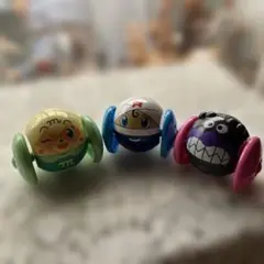 まるっちーの！アンパンマンおもちゃ　ロールパンナ　メロンパンナ　バイキンマン