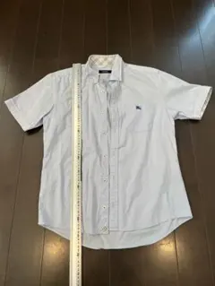 リ*キ様 バーバリー ライトブルー 半袖シャツ ポケット付き