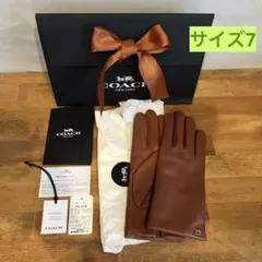 COACH コーチ ブラウン 手袋 タッチグローブ ギフトボックス付