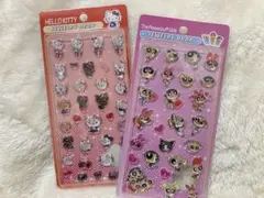 パワパフ 白猫 ボンボンドロップ風シール 2枚セット