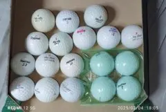 ゴルフボール 18個　ジャンク品