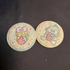 サンリオ 缶バッジ ハンギョドン けろけろけろっぴ