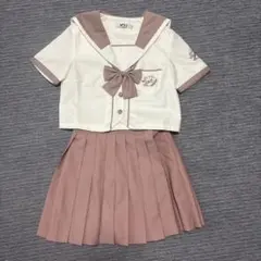 セーラー服 上下セット 半袖 ピンク ホワイトのサムネイル