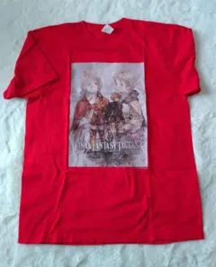 ファイナルファンタジー タクティクス Tシャツ 赤 プリントT メンズ Lサイズ